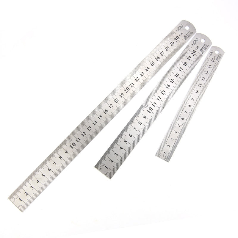 Double Side Scale Metal Ruler High Quality Stainless