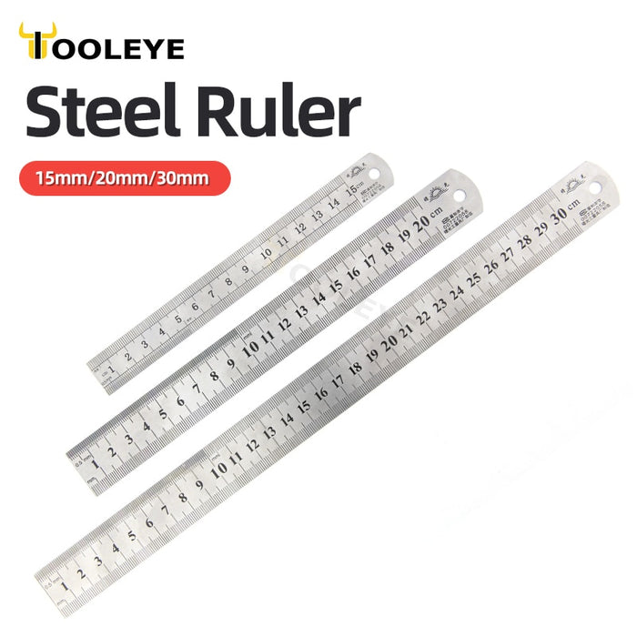 Double Side Scale Metal Ruler High Quality Stainless