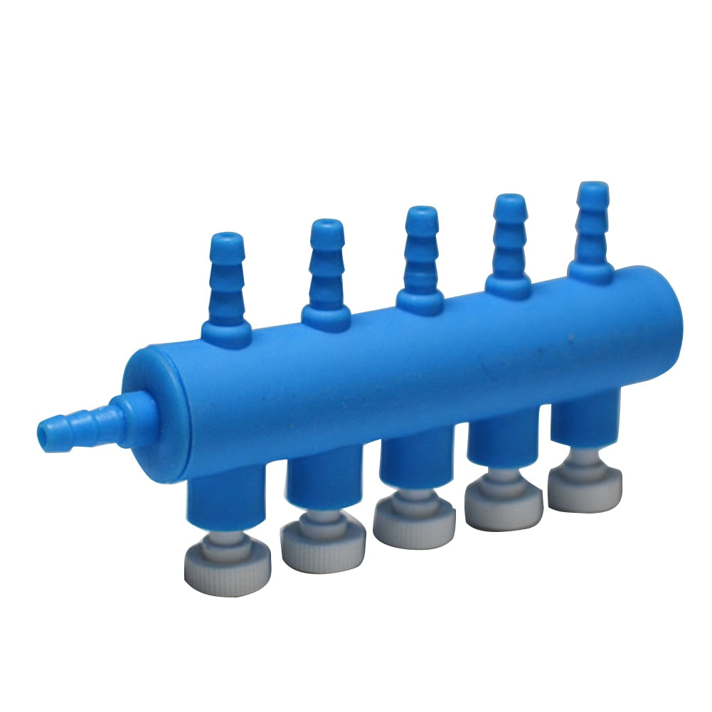 2 3 4 5 6 Way Air Flow Distributor Fish Tank Aquarium Volume Control