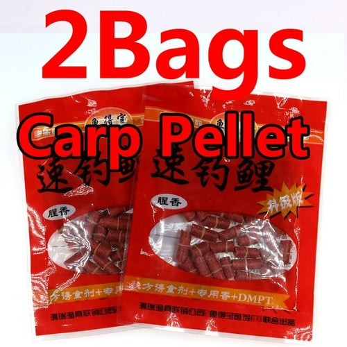 2 Bags Fishing Pellet Bait For Carp