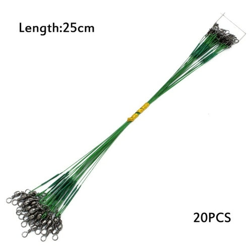 20PCS Anti Bite Steel Fishing Line