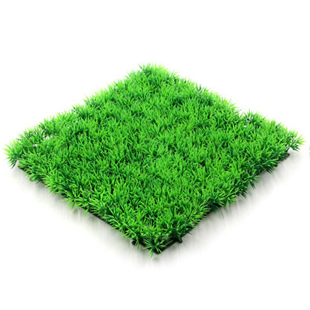 25*25cm Eco Friendly Aquarium Ornaments Artificial Water Plastic Green
