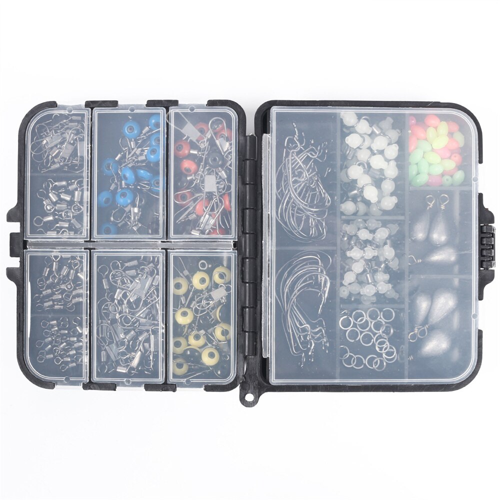 251pcs/box Portable Fishing Tackles Set