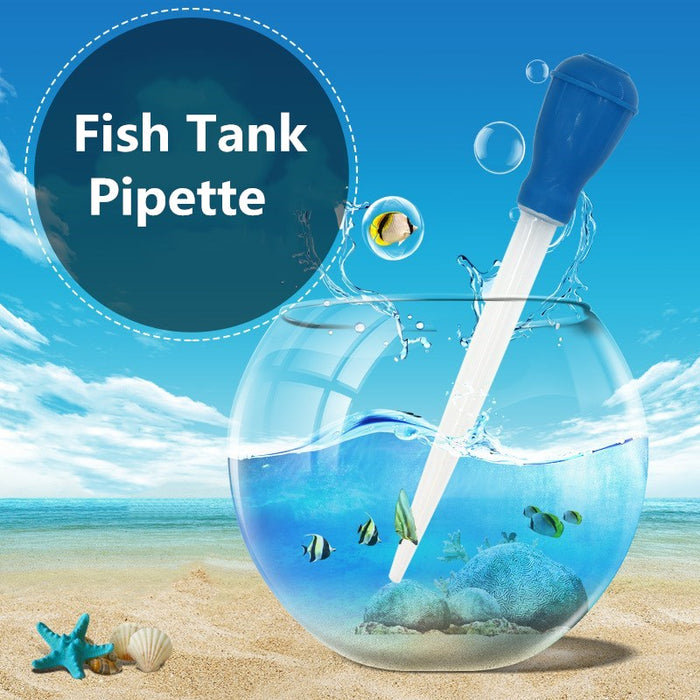 29/46cm Lengthen Pipettes Aquarium Siphon Fish Tank Vacuum CleanerFish