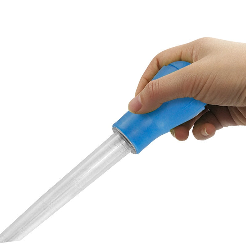 29/46cm Lengthen Pipettes Aquarium Siphon Fish Tank Vacuum CleanerFish