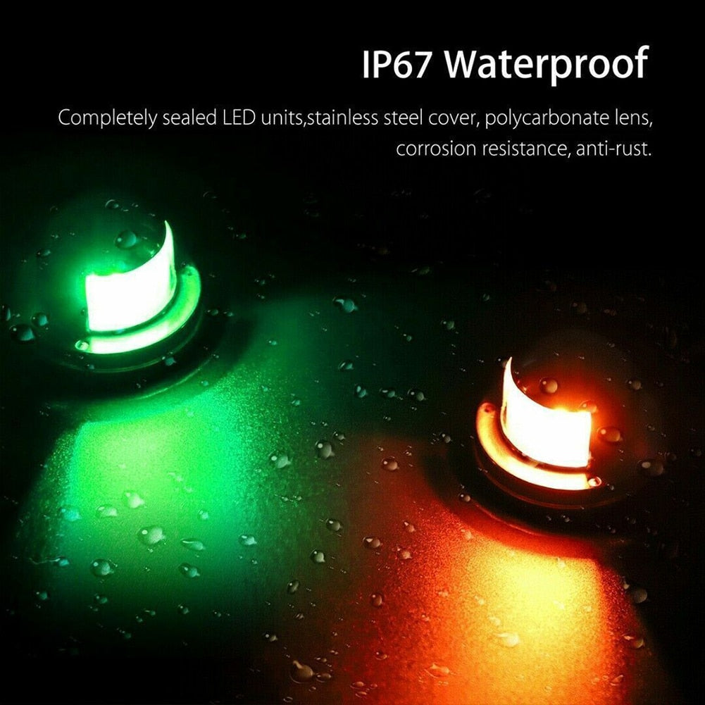 2pcs Led Boat Navigation Light 12v