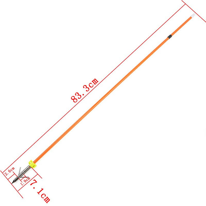 3/6pc 32.5" Archery Fishing Arrow