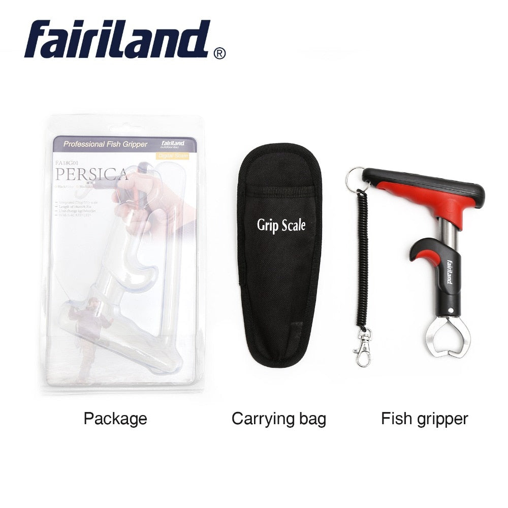 Mini Gun-style Fishing Gripper W/ 25kg(55lb) Digital Scale