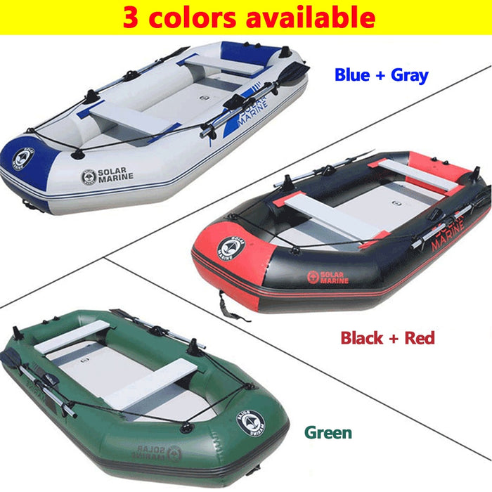 3 Person 230 Cm Inflatable Fishing Boat Rowing Kayak Canoe Hovercraft