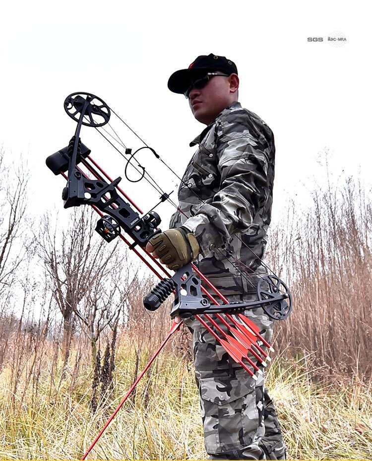 30 70lbs Adjustable Archery Compound Bow Draw Length 19 30Inch Arrow