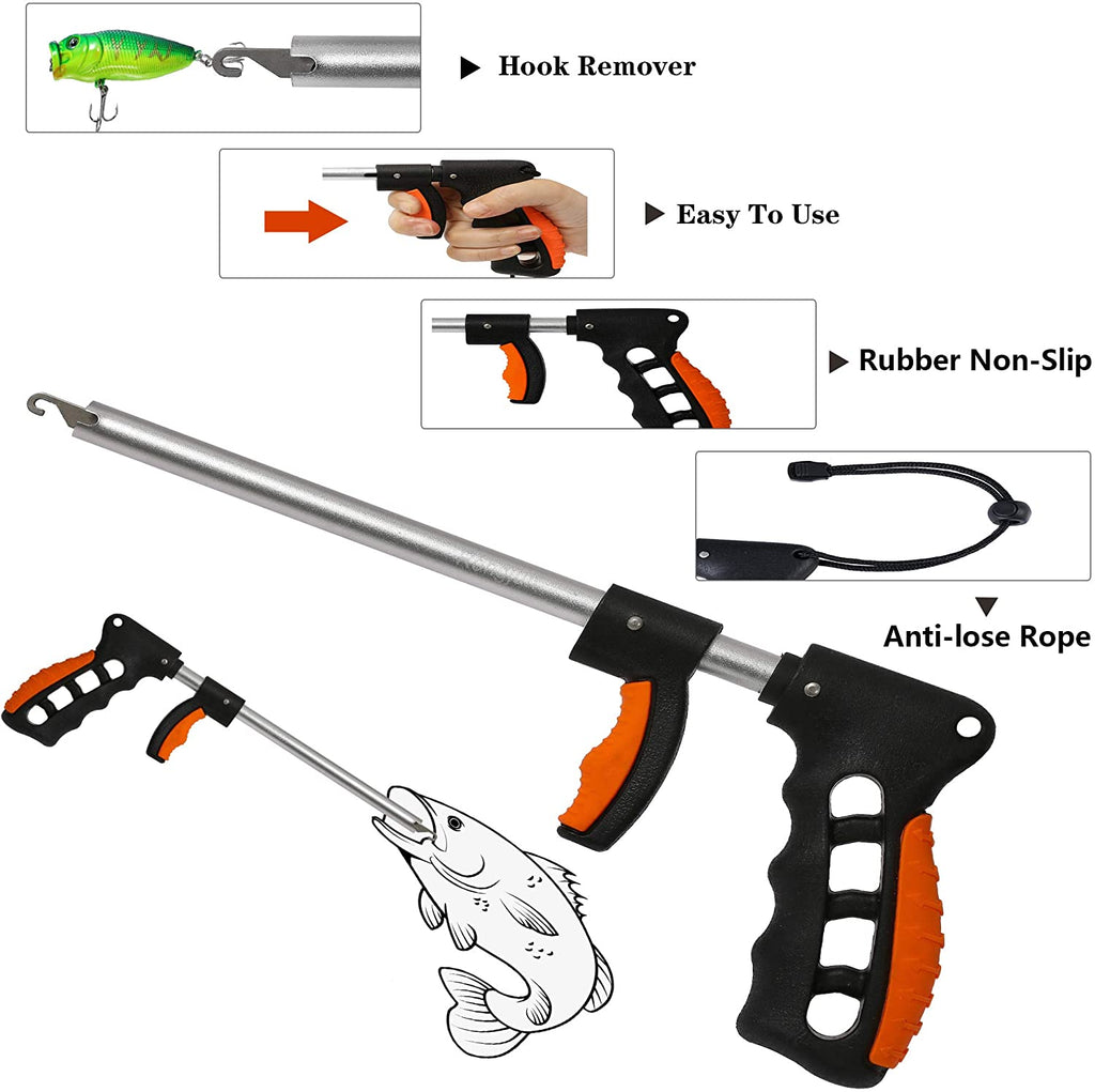 3pc Fishing Tool Kit Aluminum Fish Hook Remover