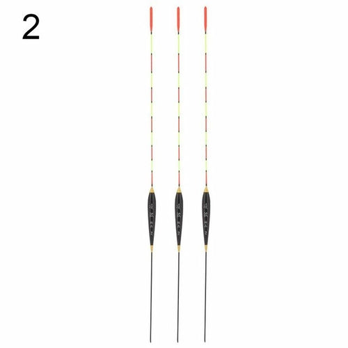 3pcs Fishing Float Wood Fluorescent High Sensitivity
