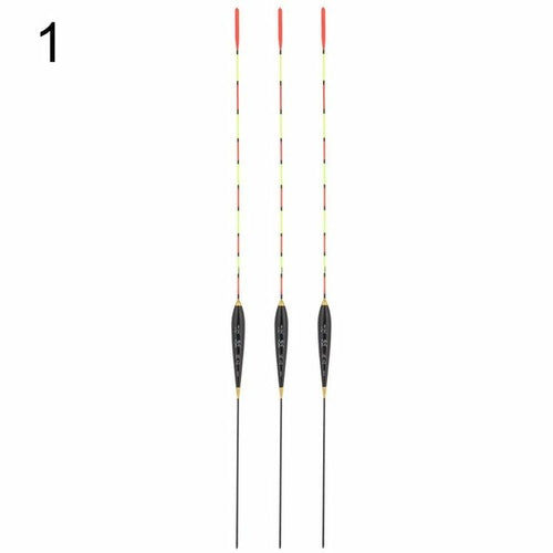 3pcs Fishing Float Wood Fluorescent High Sensitivity
