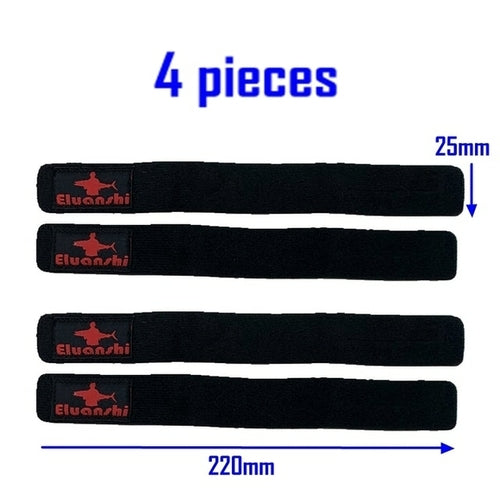 4 Pieces Fishing Rod Belt Strap Rope