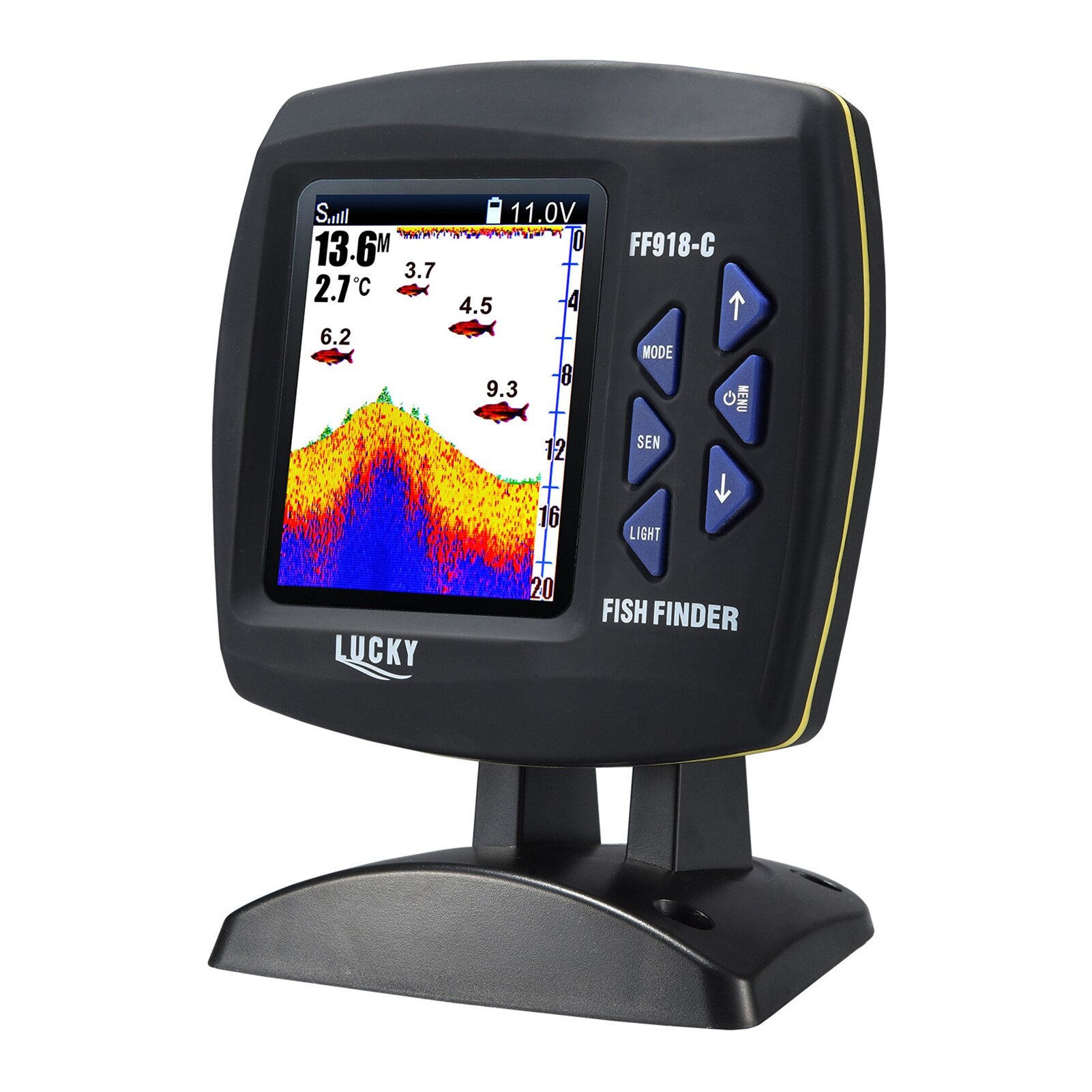 45 Degrees Underwater Fishing Camera Fish Finder Wired Transducer
