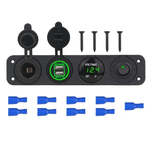 5 Gang Marine Boat Switch Panel Led