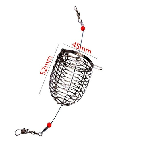 5 Pcs Stainless Steel Fishing Bait Cage