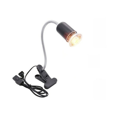 50w Halogen Bulb Included Reptile Heat Lamp Adjustable Gooseneck