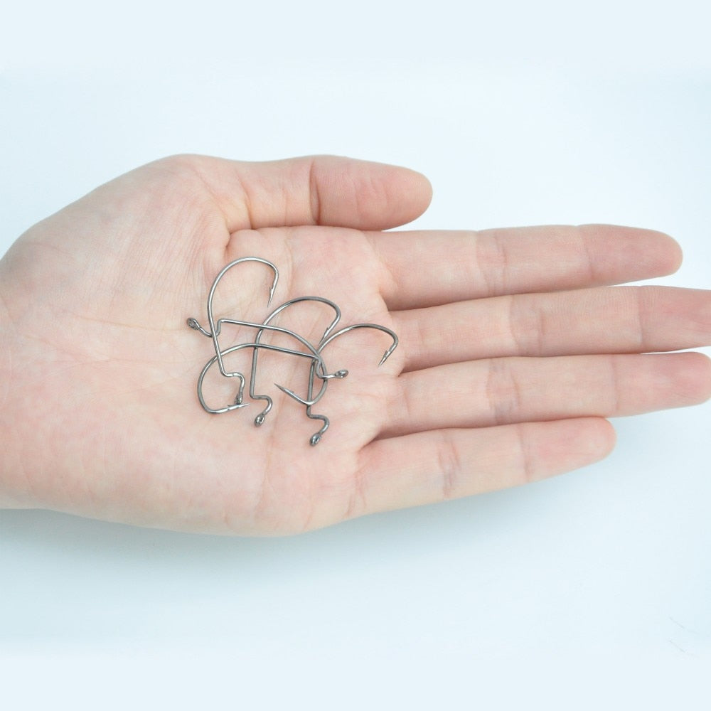 50pcs/Lot Wide Gap Texas Fishing Hooks