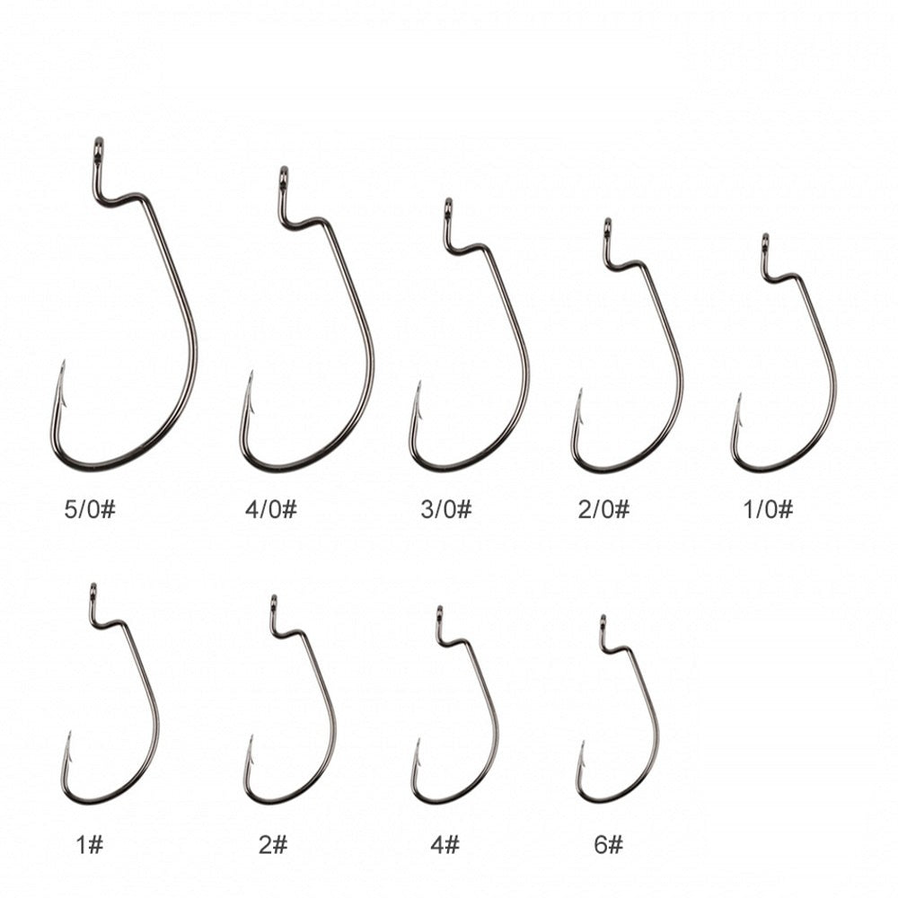 50pcs/Lot Wide Gap Texas Fishing Hooks