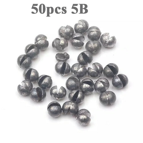 50pcs Round Split Shot Sinker