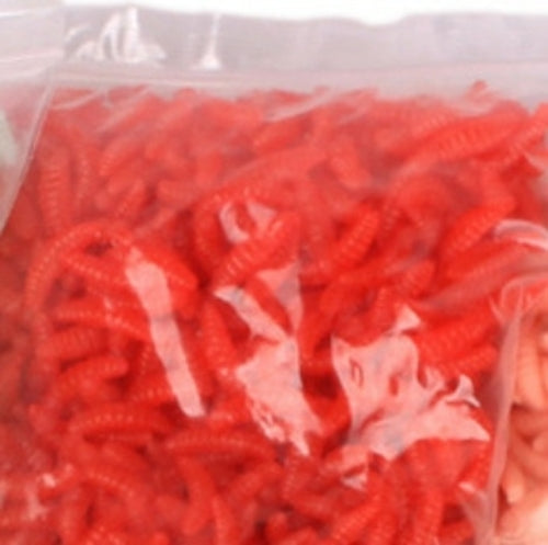 50pcs/bag Fishing Lure Maggot Grub