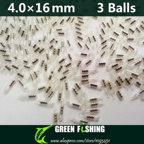 50pcs/lot 3mm/4mm/5mm New Jig Fishing Lure Glass