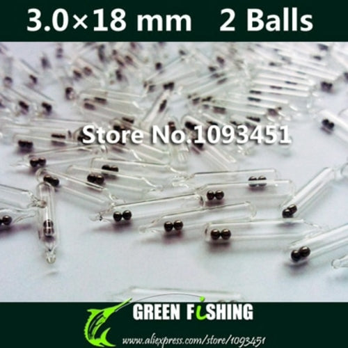 50pcs/lot 3mm/4mm/5mm New Jig Fishing Lure Glass