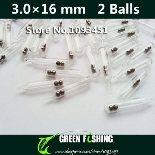 50pcs/lot 3mm/4mm/5mm New Jig Fishing Lure Glass