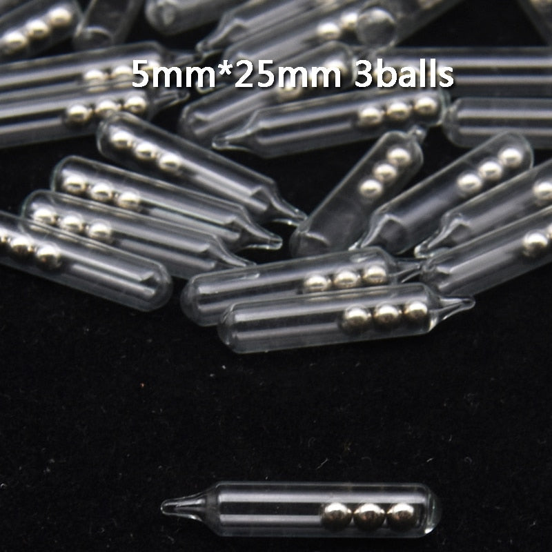 50pcs/lot 3mm/4mm/5mm New Jig Fishing Lure Glass