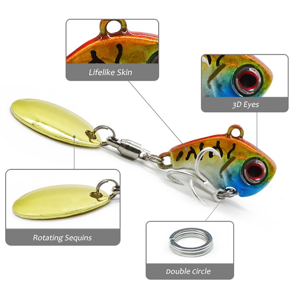 5pcs/box Spinner Fishing Lure