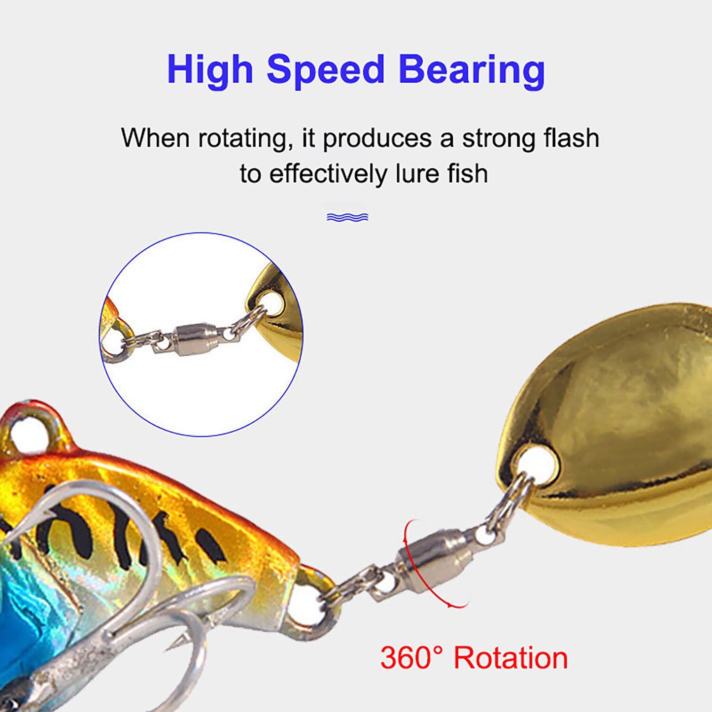 5pcs/box Spinner Fishing Lure