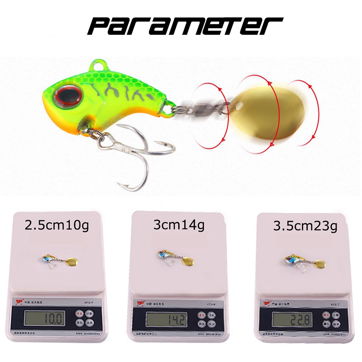 5pcs/box Spinner Fishing Lure