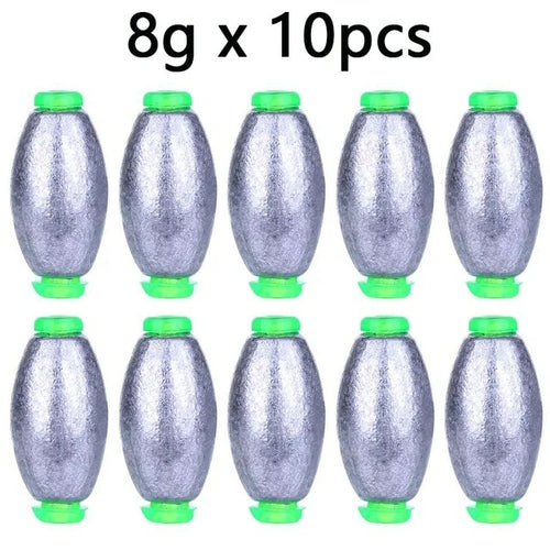 5pcs/10pcs Fishing Weight Sinker 2g-30g