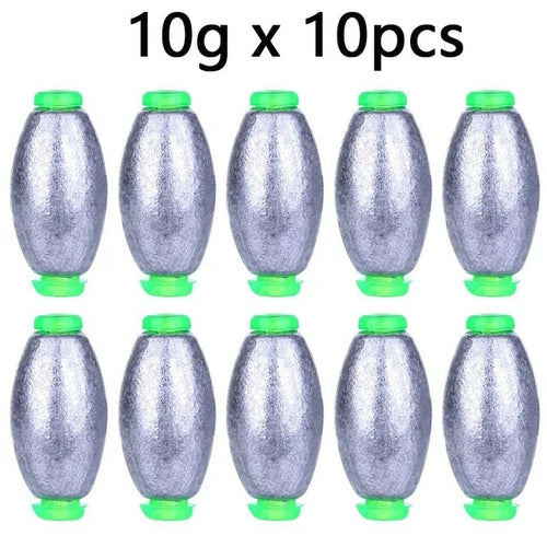 5pcs/10pcs Fishing Weight Sinker 2g-30g