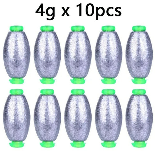 5pcs/10pcs Fishing Weight Sinker 2g-30g