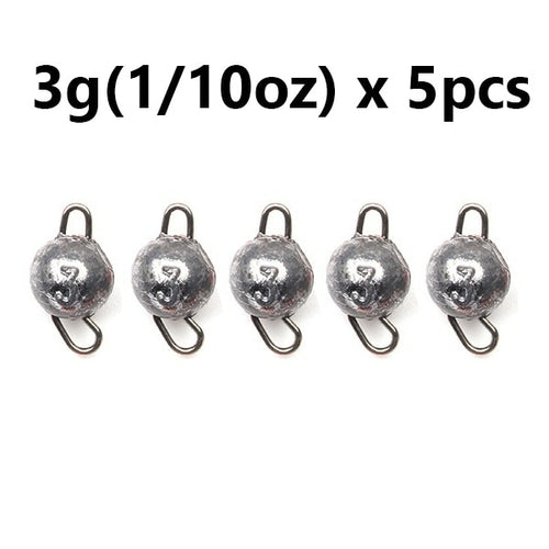 5pcs/lot Fishing Weight Sinker 3g-28g