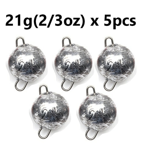 5pcs/lot Fishing Weight Sinker 3g-28g