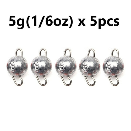 5pcs/lot Fishing Weight Sinker 3g-28g