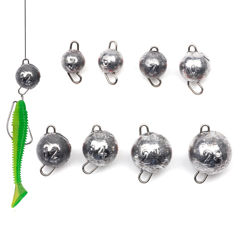 5pcs/lot Fishing Weight Sinker 3g-28g