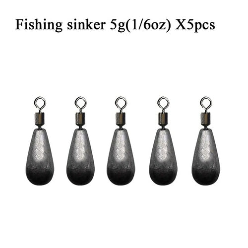 5pcs/lot Fishing Weights Sinkers