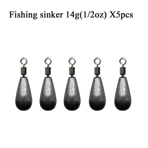 5pcs/lot Fishing Weights Sinkers