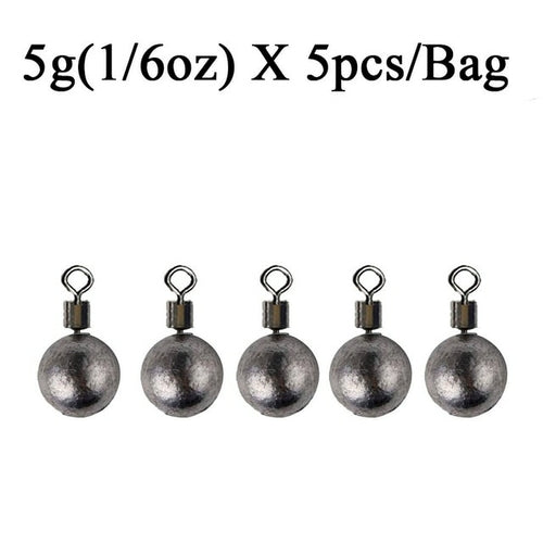 5pcs/lot Fishing Weights Sinkers