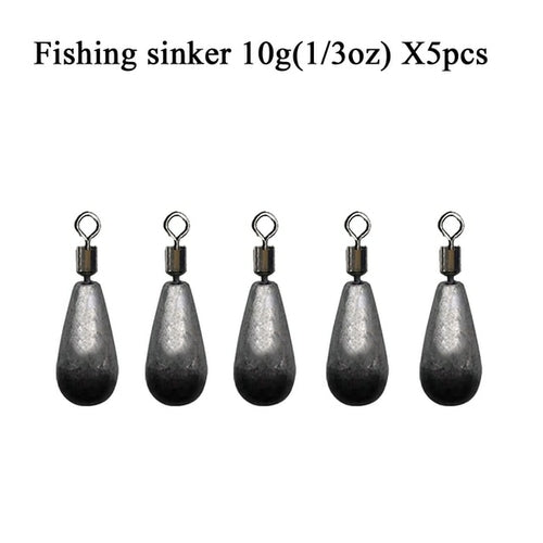 5pcs/lot Fishing Weights Sinkers