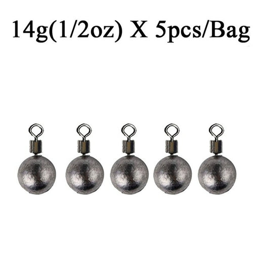 5pcs/lot Fishing Weights Sinkers