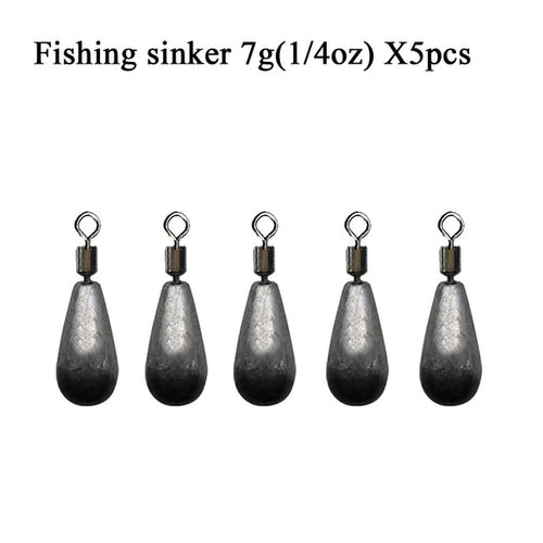 5pcs/lot Fishing Weights Sinkers