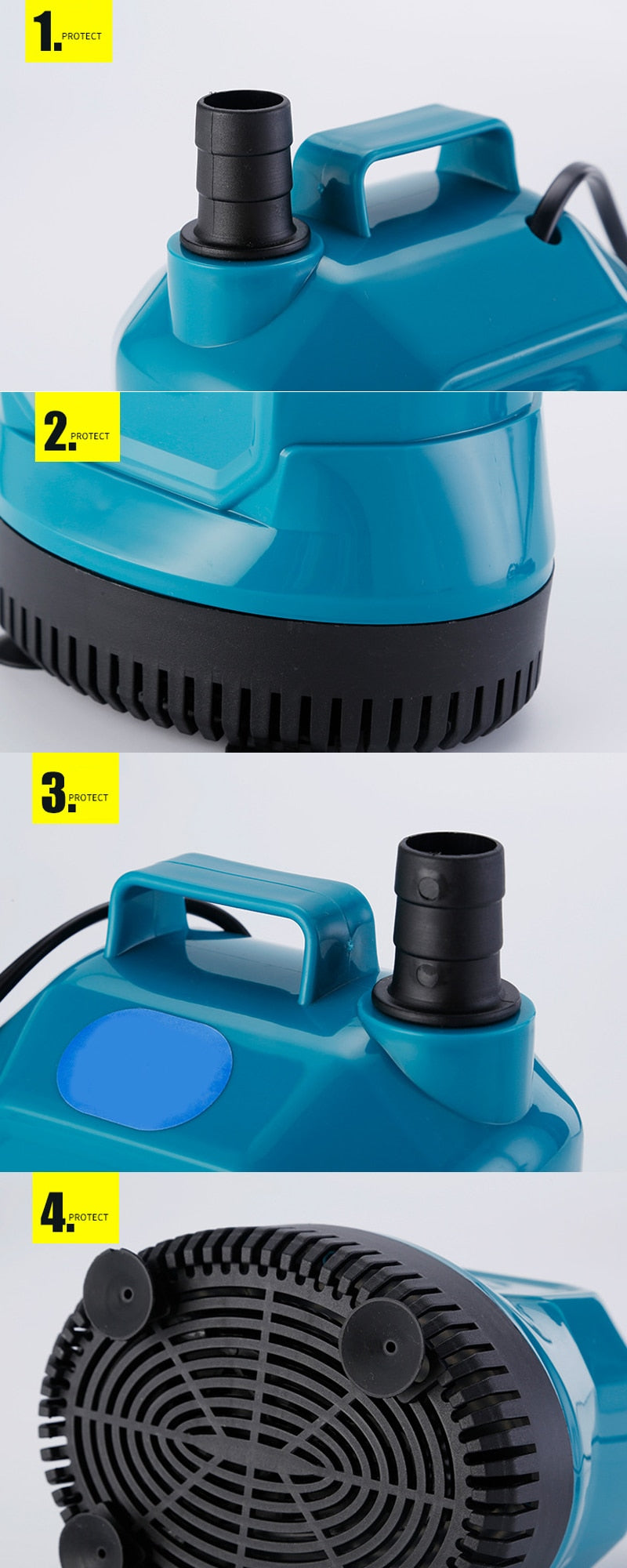 6/10/18/25/35/45/65W Submersible Water Pump 220V Aquarium Fish Pond