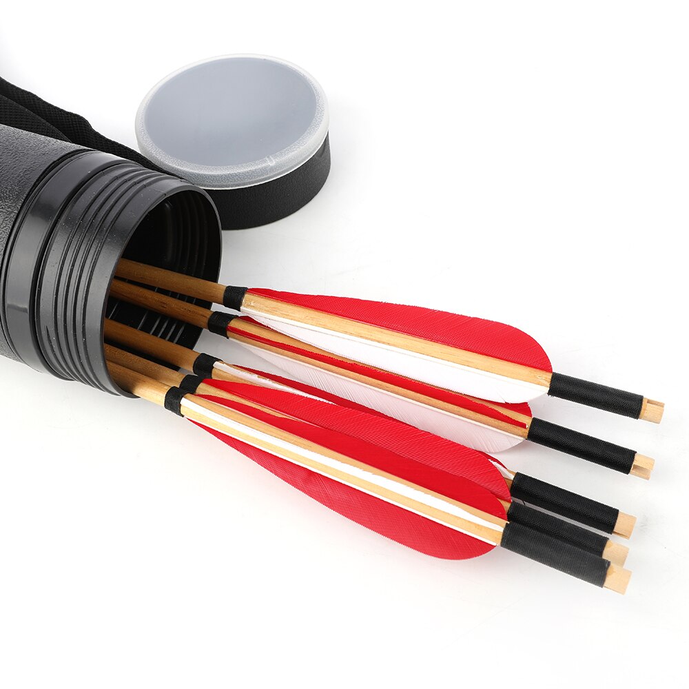6/12/24pcs 31.5 Inch Wooden Arrows Diameter 8mm