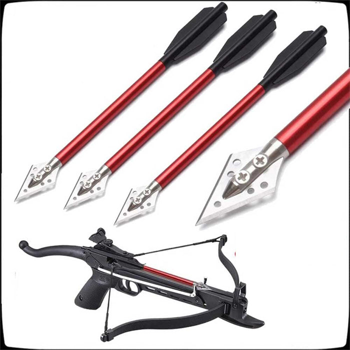 6/12pcs 6.5" Arrows Steel Thick Head Hunting