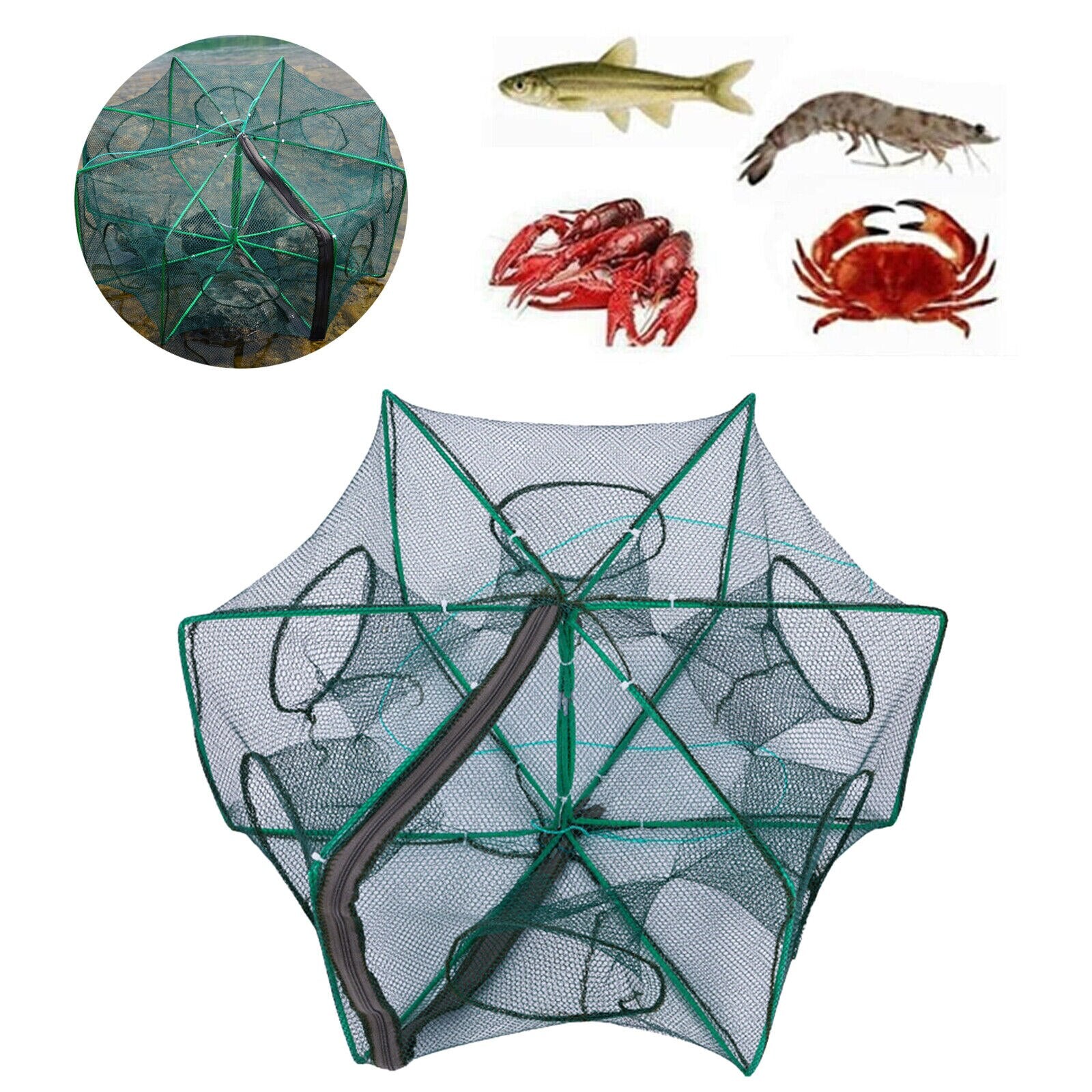 6 Hole Folding Fishing Net